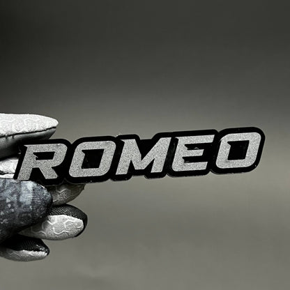 1PC ROMEO 3D Acrylic Badge - Car Truck Emblem Fender Tailgate Trunk Sticker