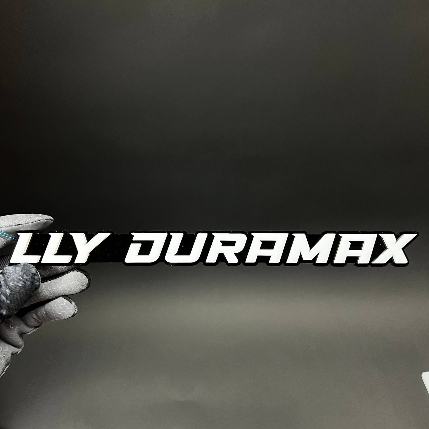 1PC LLY DURAMAX 3D Acrylic Badge - Car Truck Emblem Fender Sticker