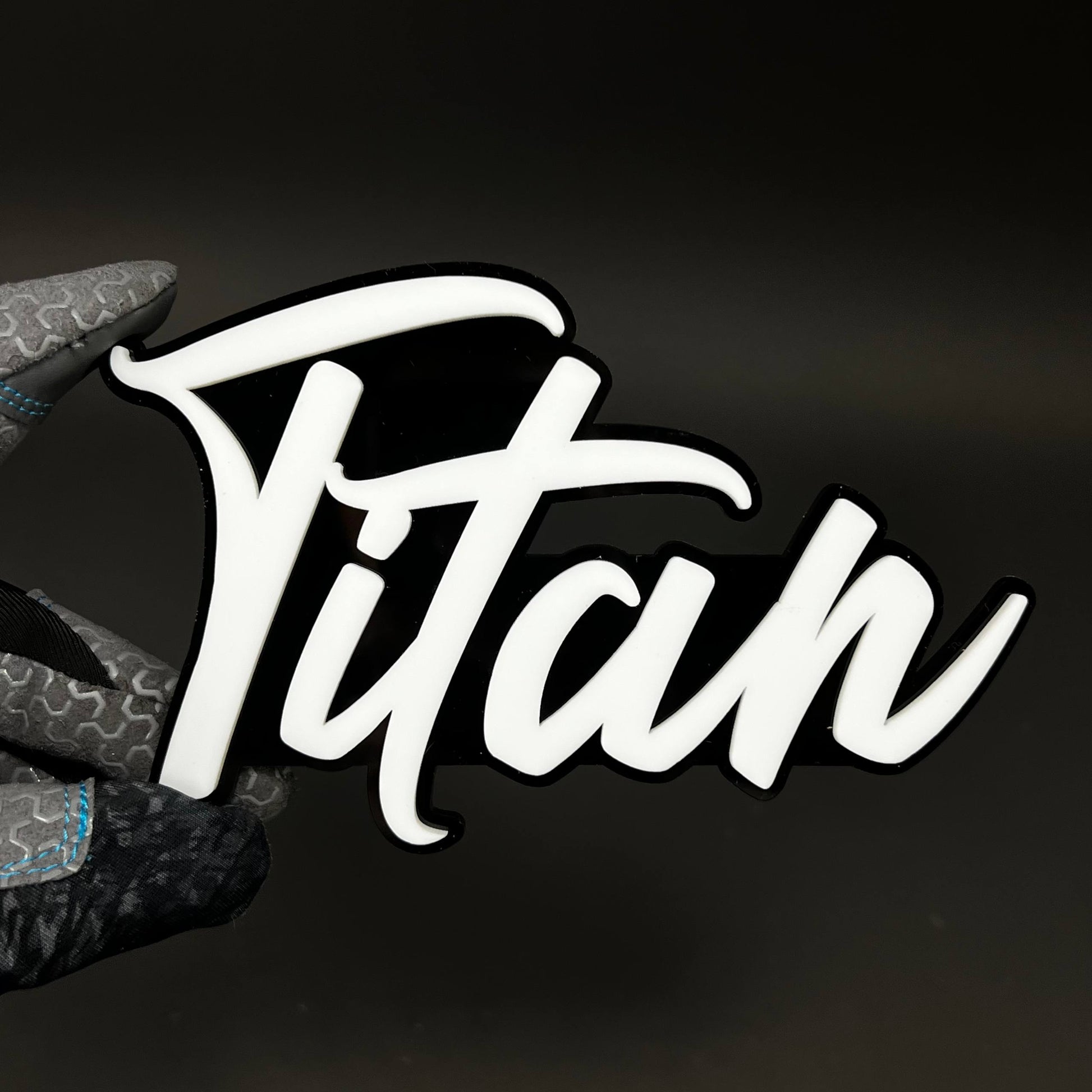 1PC Titan 3D Acrylic Badge - Car Truck Emblem Fender Tailgate Trunk Sticker
