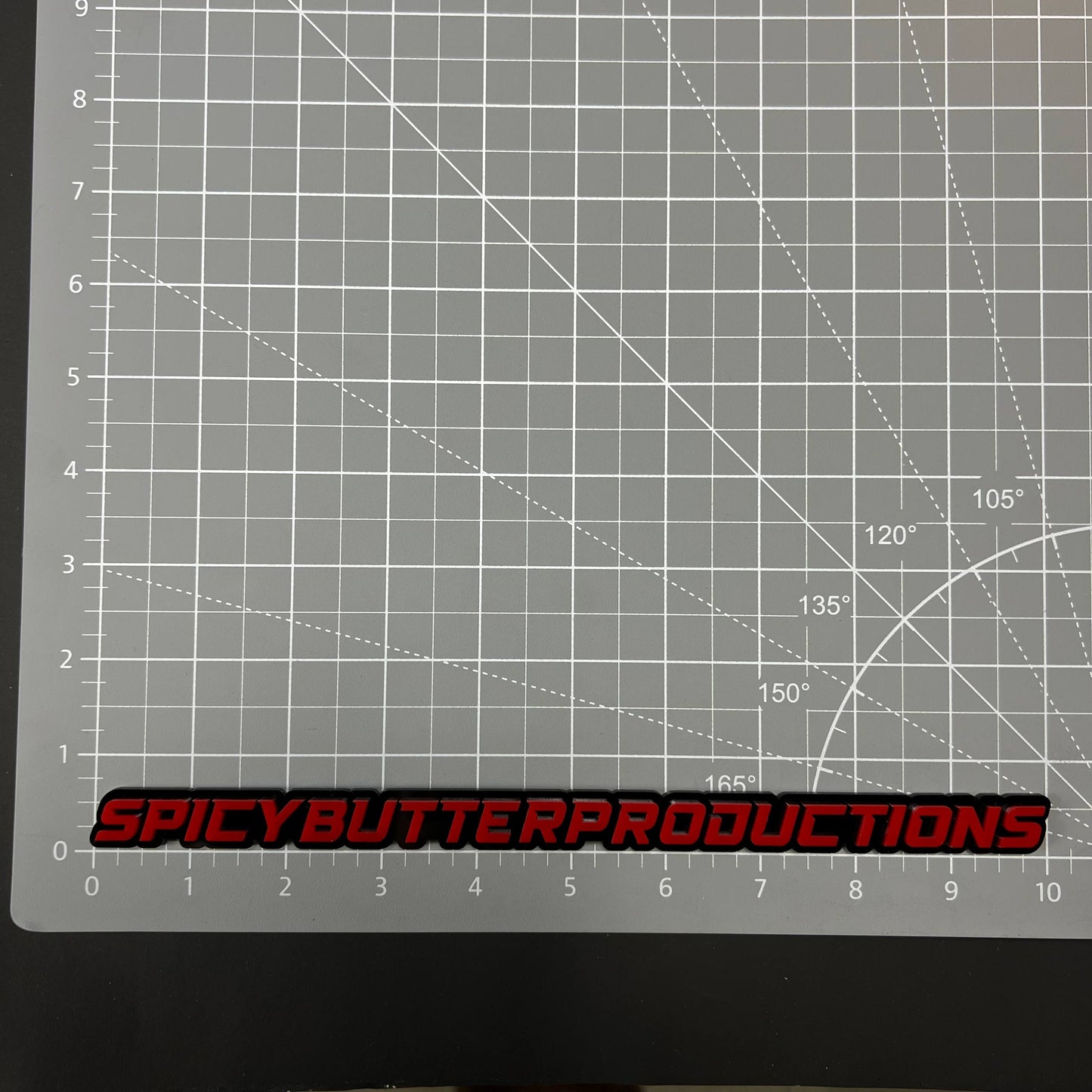1PC SPICYBUTTERPRODUCTIONS 3D Acrylic Badge - Car Truck Emblem Fender Sticker