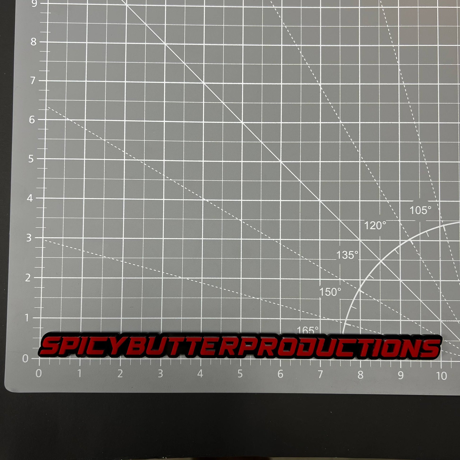 1PC SPICYBUTTERPRODUCTIONS 3D Acrylic Badge - Car Truck Emblem Fender Sticker