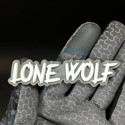 1PC LONE WOLF 3D Acrylic Badge - Car Truck Emblem Fender Tailgate Trunk Sticker
