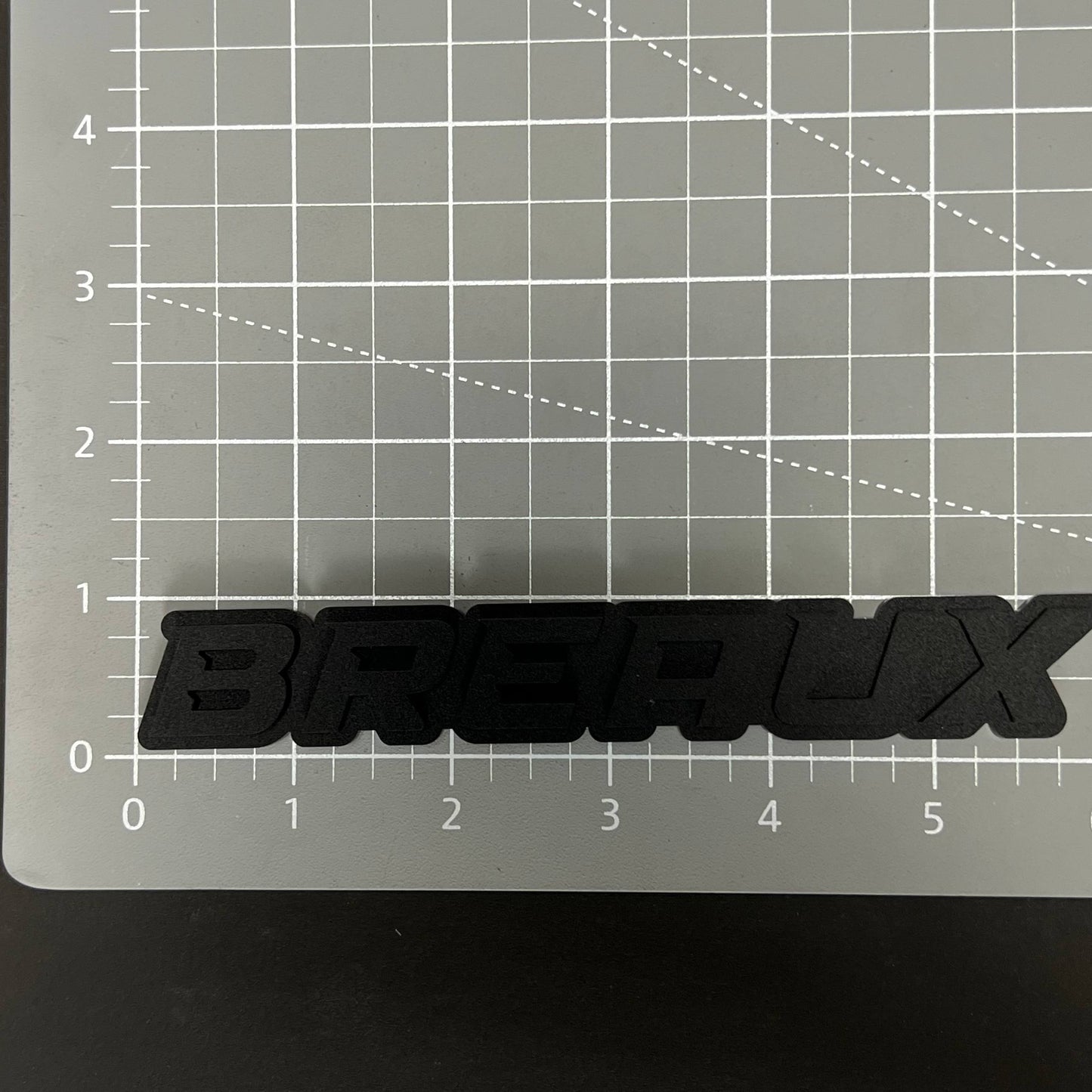 1PC BREAUX 3D Acrylic Badge - Car Truck Emblem Fender Tailgate Trunk Sticker
