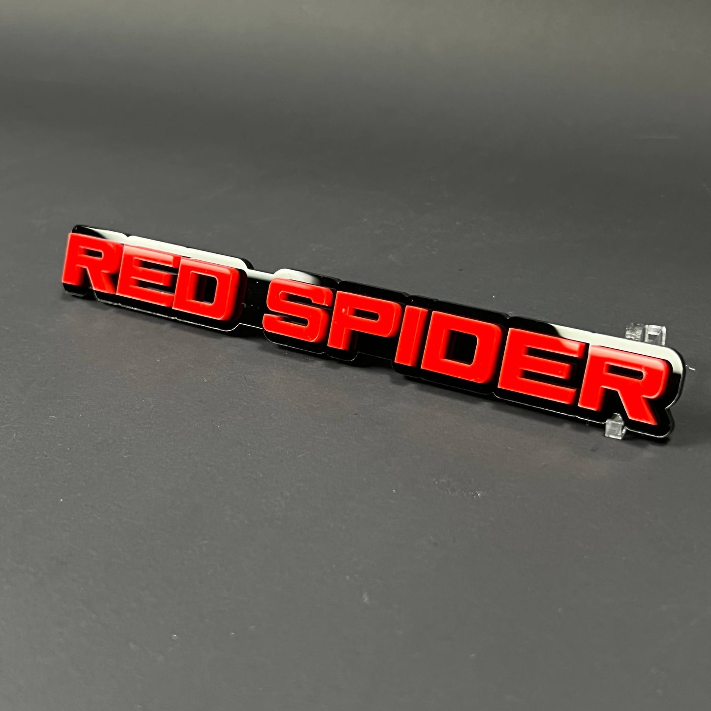 1PC RED SPIDER 3D Acrylic Badge - Car Truck Emblem Fender Tailgate Trunk Sticker