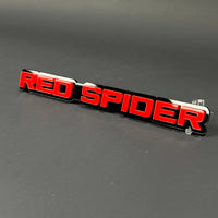 1PC RED SPIDER 3D Acrylic Badge - Car Truck Emblem Fender Tailgate Trunk Sticker