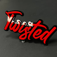 1PC TWISTED 3D Acrylic Badge - Car Truck Emblem Fender Tailgate Trunk Sticker