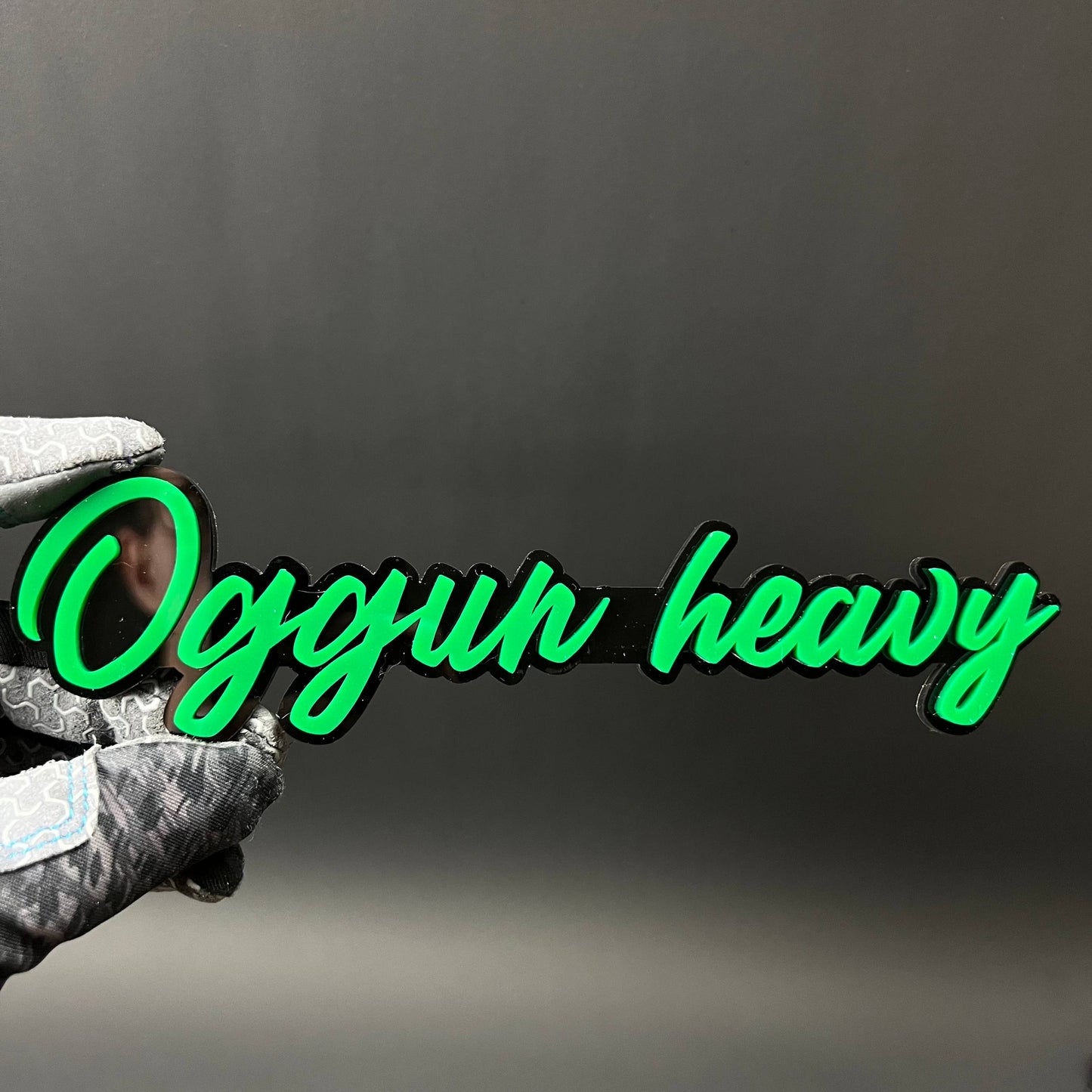 1PC Oggun heavy 3D Acrylic Badge - Car Truck Emblem Fender Sticker