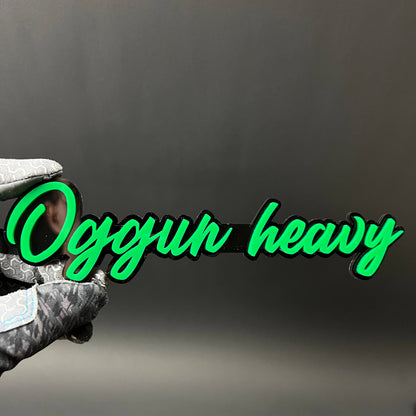 1PC Oggun heavy 3D Acrylic Badge - Car Truck Emblem Fender Sticker
