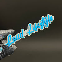 1PC Loud Lifestyle 3D Acrylic Badge - Car Truck Emblem Fender Sticker