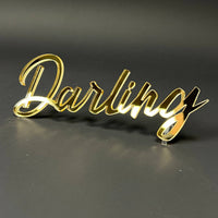 1PC Darling 3D Acrylic Badge - Car Truck Emblem Fender Tailgate Trunk Sticker
