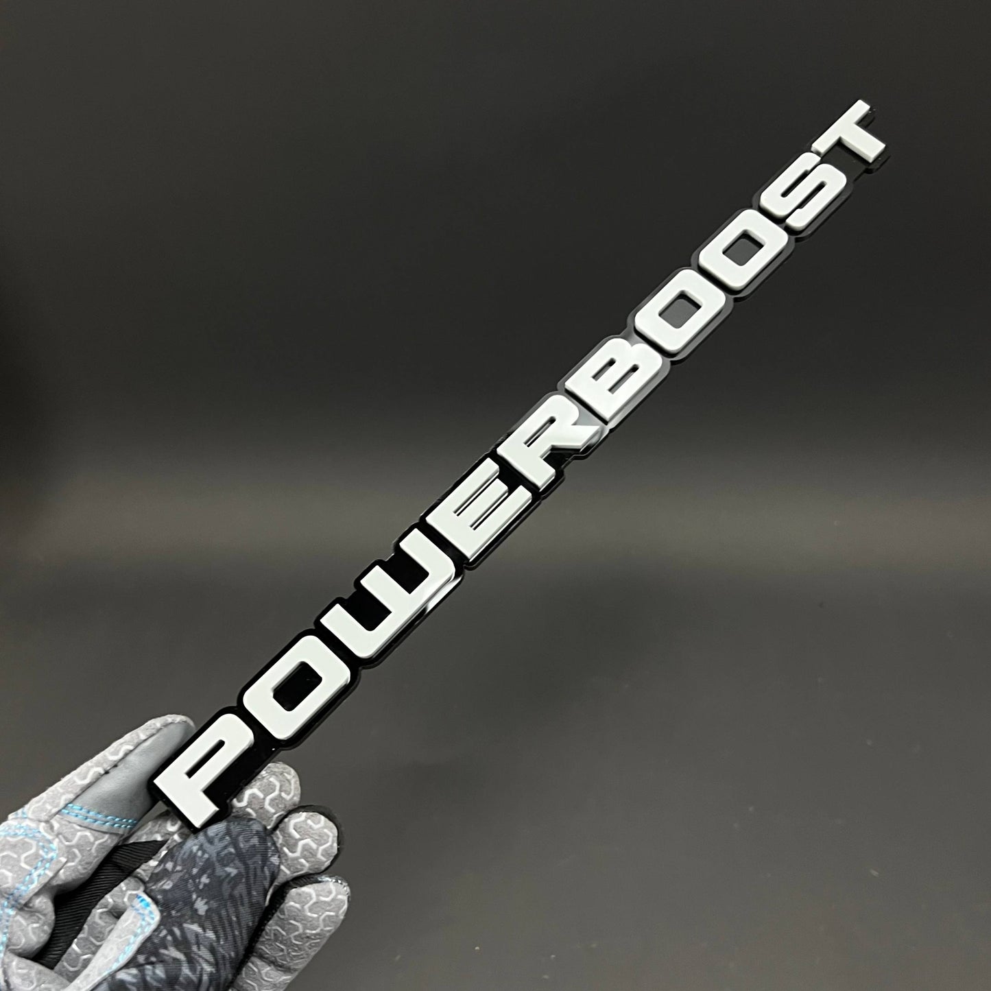 1PC POWERBOOST 3D Acrylic Badge - Car Truck Emblem Fender Tailgate Trunk Sticker