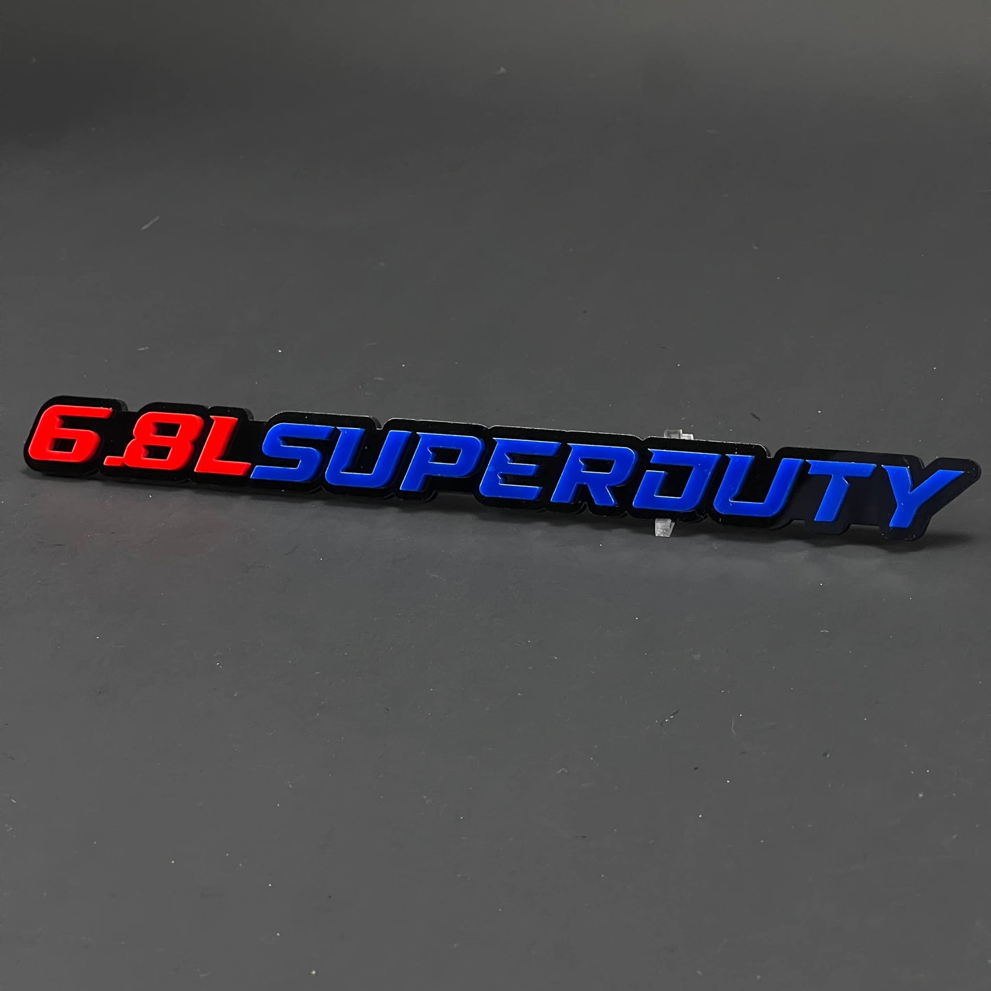 1PC 6.8L SUPERDUTY 3D Acrylic Badge - Car Truck Emblem Fender Sticker