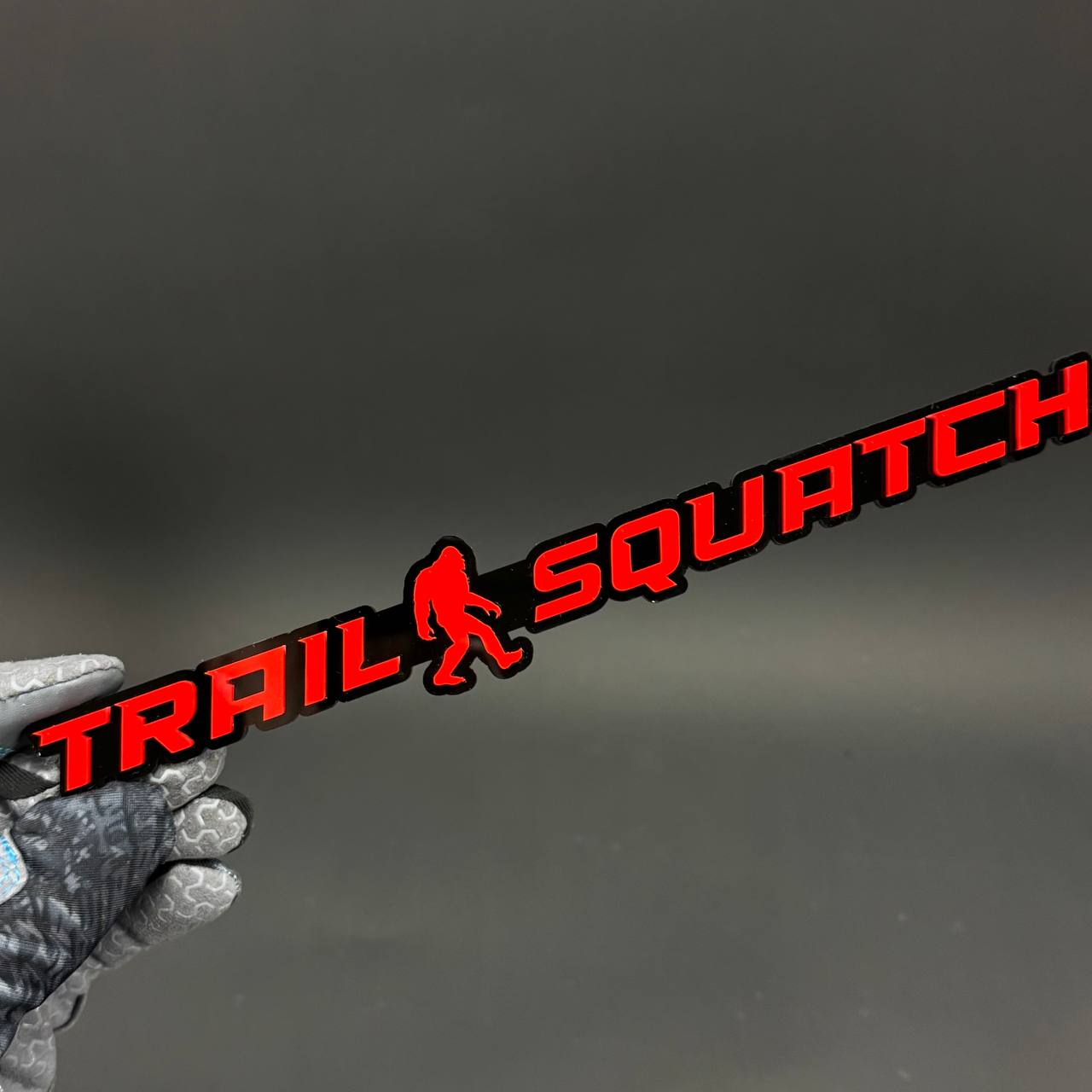 1PC TRAIL SQUATCH 3D Acrylic Badge - Car Truck Emblem Fender Sticker