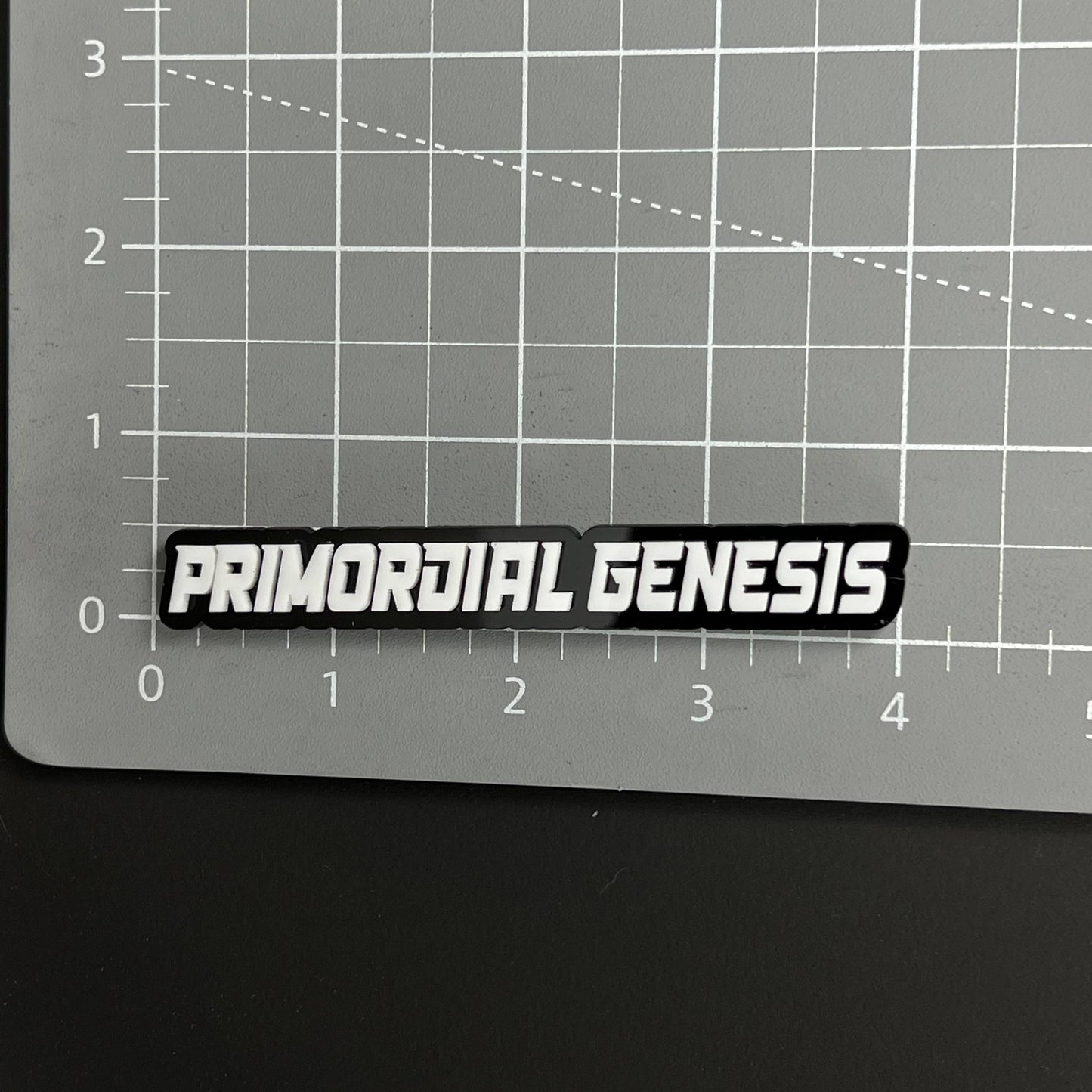 1PC PRIMORDIAL GENESIS 3D Acrylic Badge - Car Truck Emblem Fender Sticker