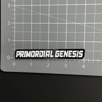1PC PRIMORDIAL GENESIS 3D Acrylic Badge - Car Truck Emblem Fender Sticker