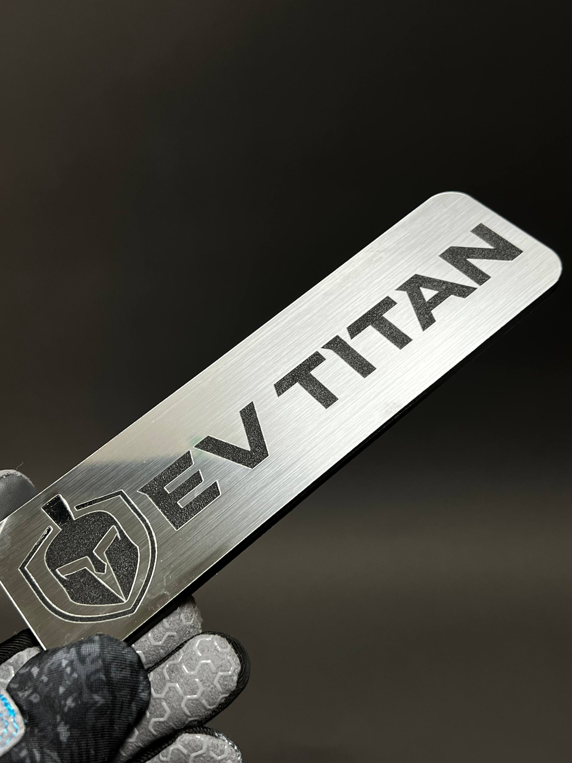 1PC EV TITAN 3D Acrylic Badge - Car Truck Emblem Fender Tailgate Trunk Sticker