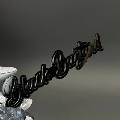 1PC Black Bastard 3D Acrylic Badge - Car Truck Emblem Fender Sticker