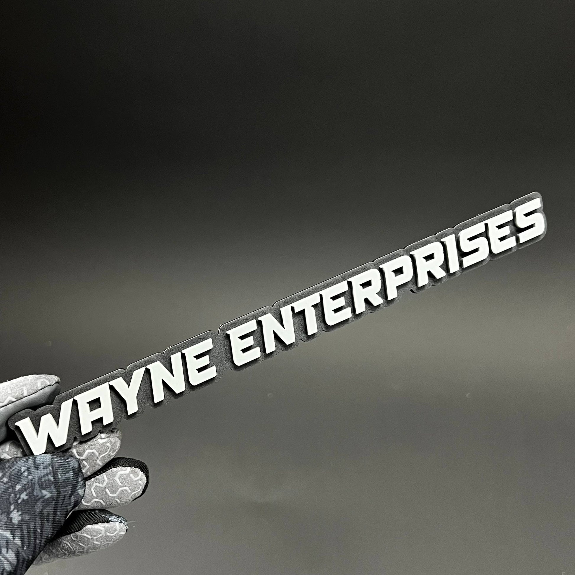 1PC WAYNE ENTERPRISES 3D Acrylic Badge - Car Truck Emblem Fender Sticker