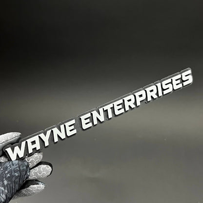 1PC WAYNE ENTERPRISES 3D Acrylic Badge - Car Truck Emblem Fender Sticker