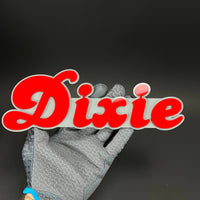 1PC Dixie 3D Acrylic Badge - Car Truck Emblem Fender Tailgate Trunk Sticker