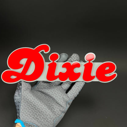 1PC Dixie 3D Acrylic Badge - Car Truck Emblem Fender Tailgate Trunk Sticker