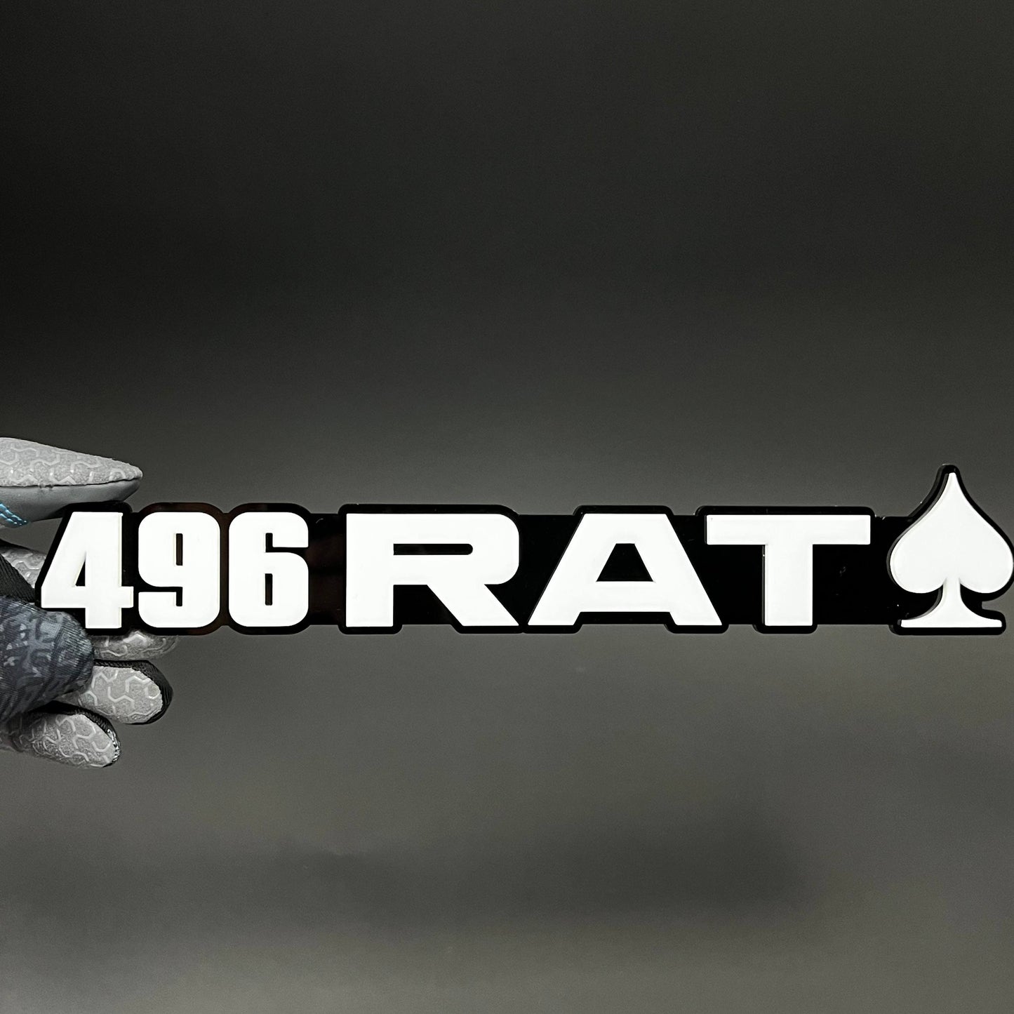 1PC 496 RAT 3D Acrylic Badge - Car Truck Emblem Fender Tailgate Trunk Sticker