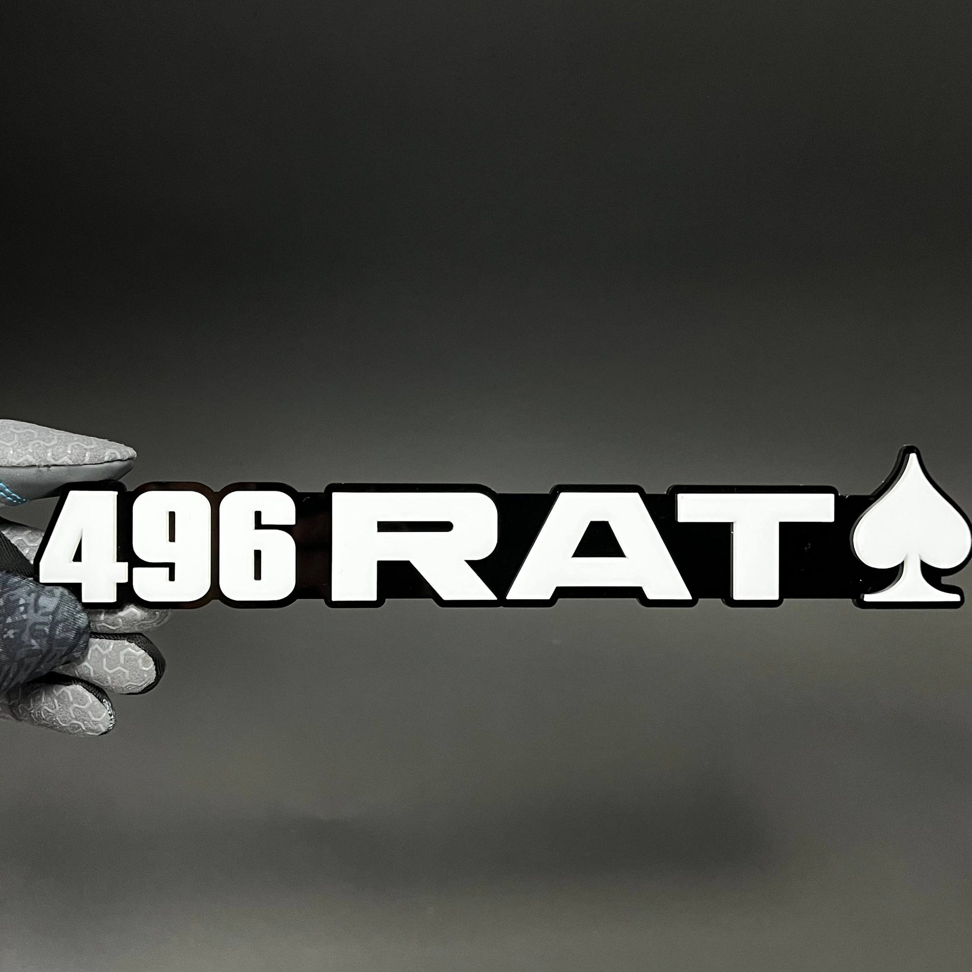1PC 496 RAT 3D Acrylic Badge - Car Truck Emblem Fender Tailgate Trunk Sticker