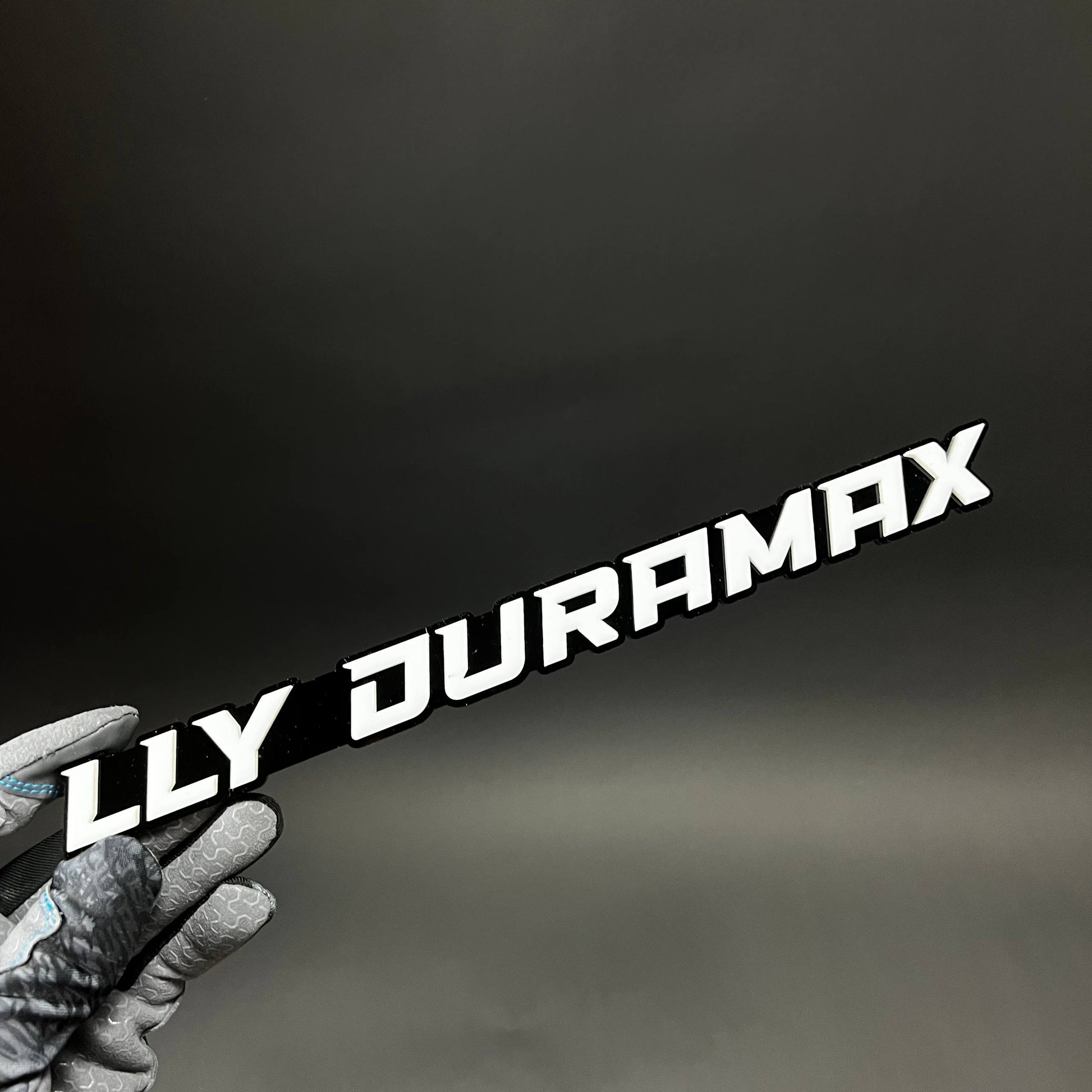 1PC LLY DURAMAX 3D Acrylic Badge - Car Truck Emblem Fender Sticker