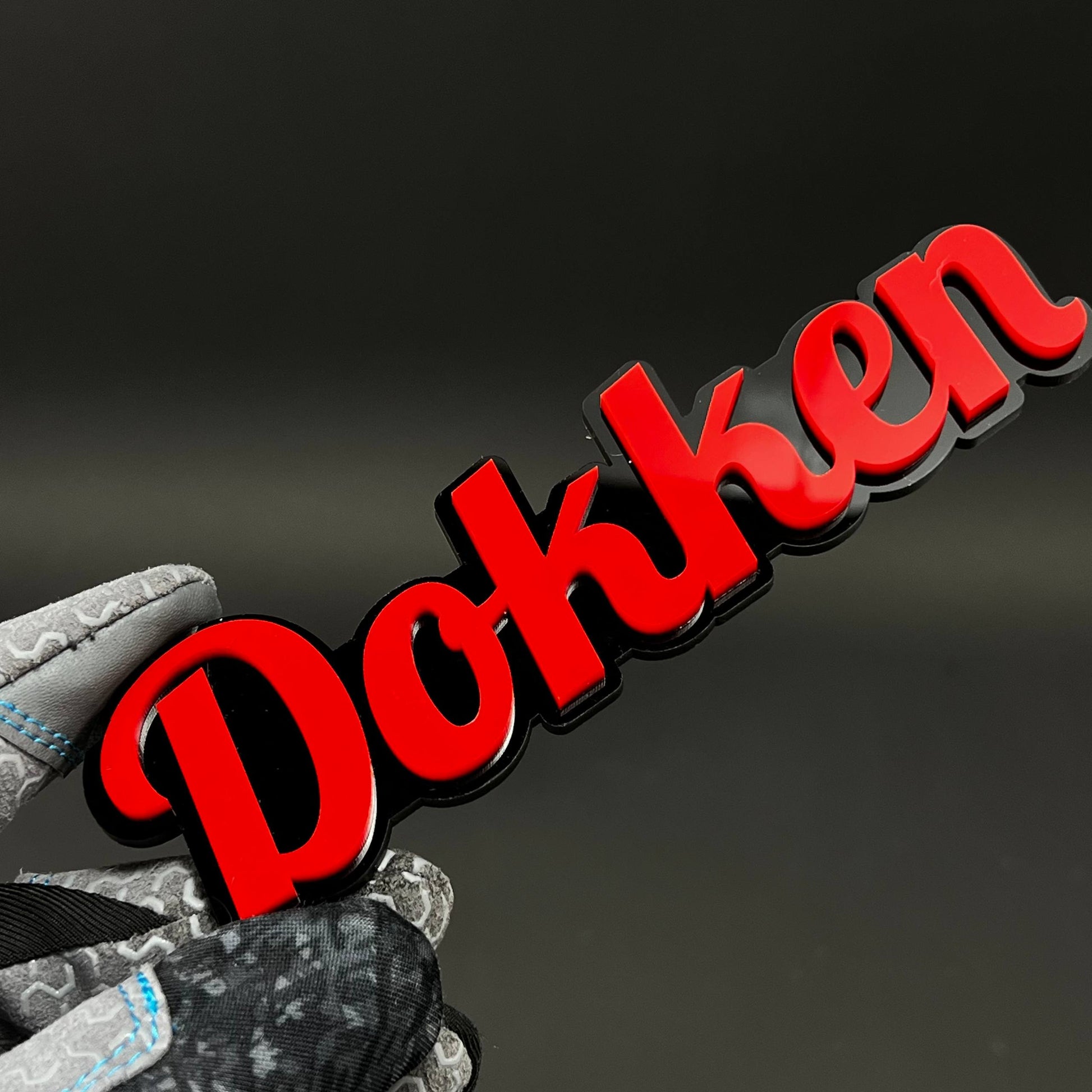 1PC Dokken 3D Acrylic Badge - Car Truck Emblem Fender Tailgate Trunk Sticker