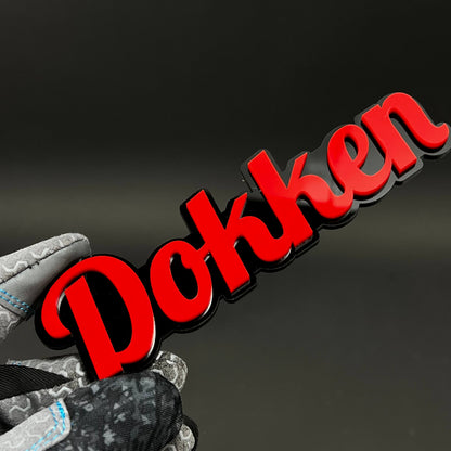 1PC Dokken 3D Acrylic Badge - Car Truck Emblem Fender Tailgate Trunk Sticker
