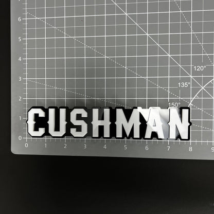 1PC CUSHMAN 3D Acrylic Badge - Car Truck Emblem Fender Tailgate Trunk Sticker