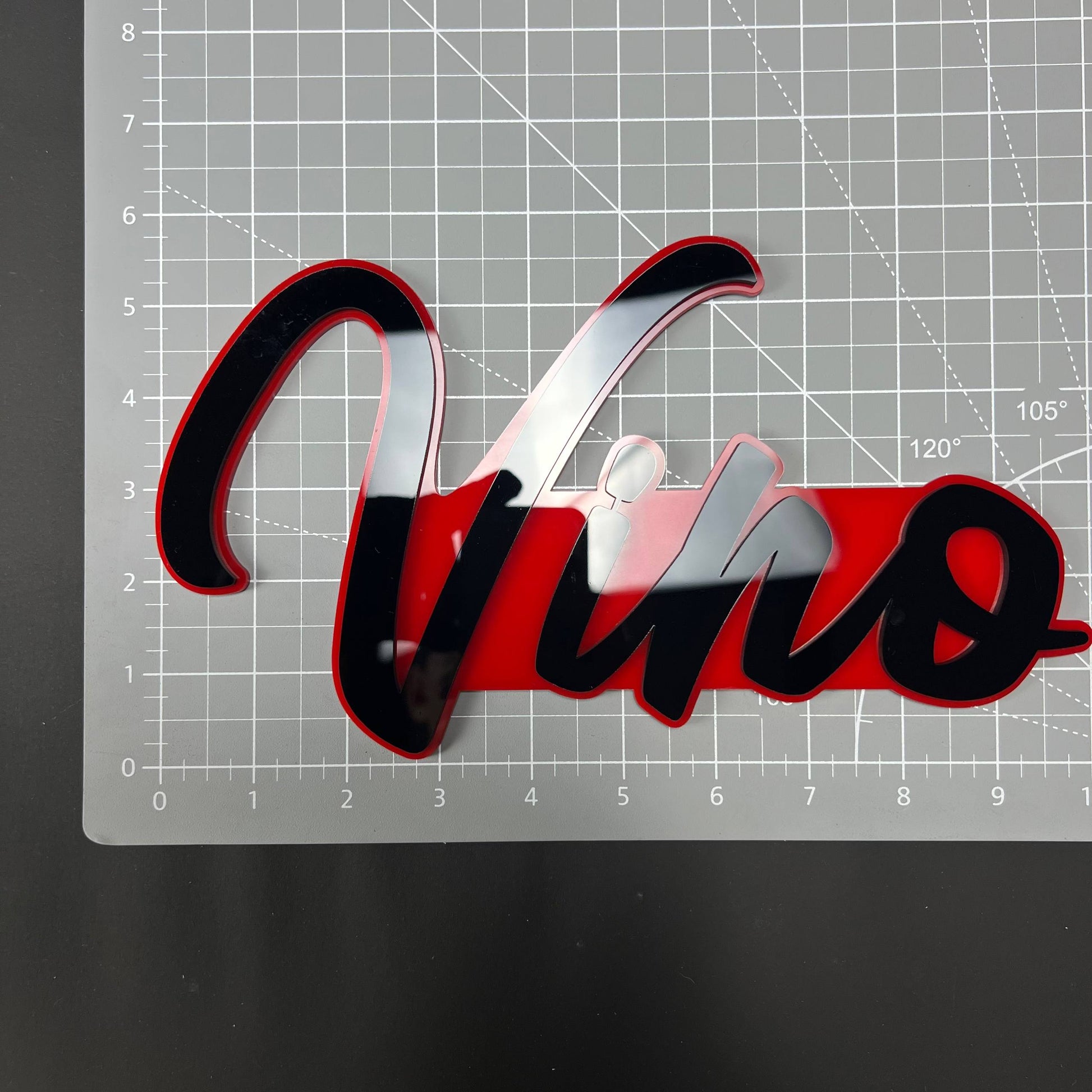 1PC Vino 3D Acrylic Badge - Car Truck Emblem Fender Tailgate Trunk Sticker