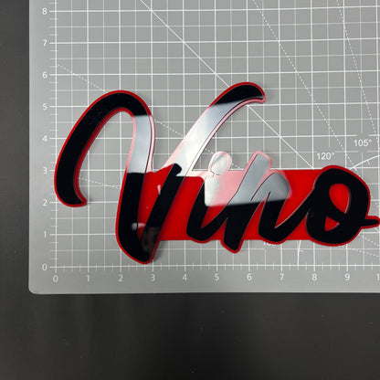 1PC Vino 3D Acrylic Badge - Car Truck Emblem Fender Tailgate Trunk Sticker