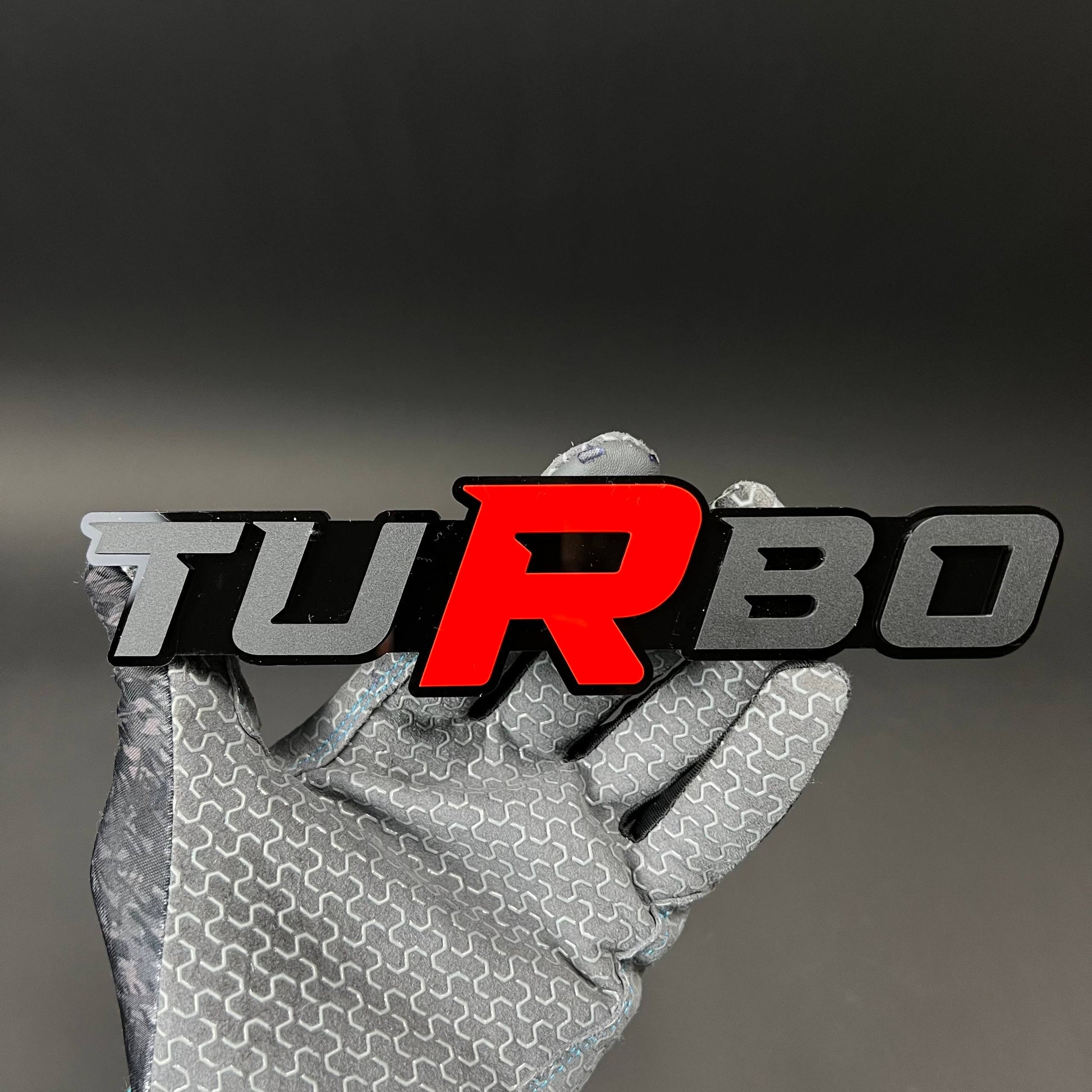 1PC TURBO 3D Acrylic Badge - Car Truck Emblem Fender Tailgate Trunk Sticker