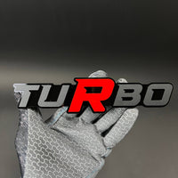 1PC TURBO 3D Acrylic Badge - Car Truck Emblem Fender Tailgate Trunk Sticker