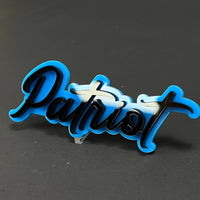 1PC Patriot 3D Acrylic Badge - Car Truck Emblem Fender Tailgate Trunk Sticker