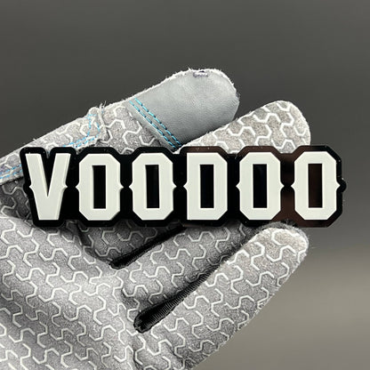 Voodoo White 3D Acrylic Badge - Car Truck Emblem Fender Tailgate Trunk Sticker