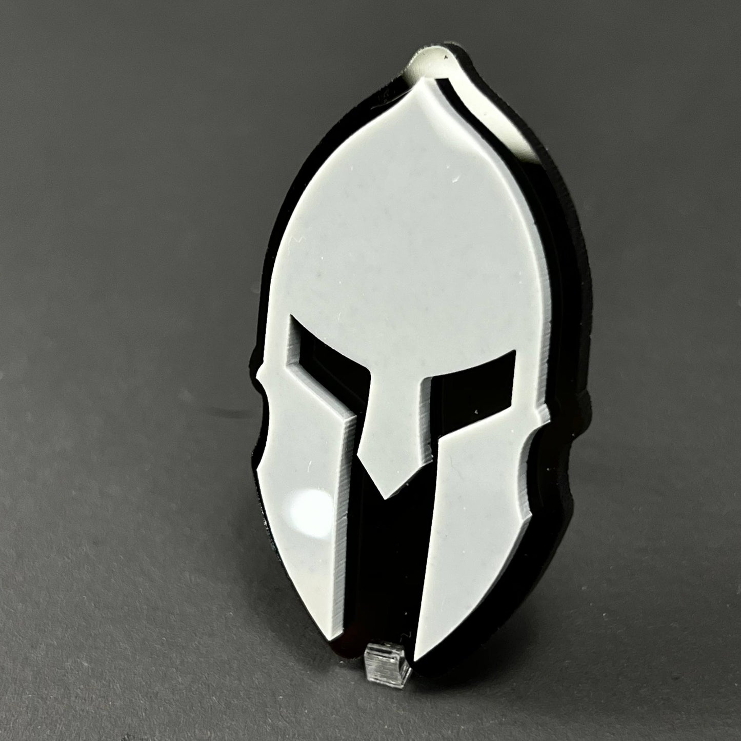 1PC Spartan Helmet 3D Acrylic Badge - Car Truck Emblem Fender Sticker