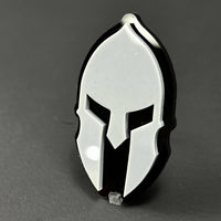 1PC Spartan Helmet 3D Acrylic Badge - Car Truck Emblem Fender Sticker