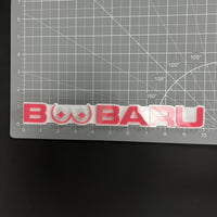 1PC BOOBARU 3D Acrylic Badge - Car Truck Emblem Fender Tailgate Trunk Sticker