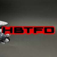1PC HBTFD 3D Acrylic Badge - Car Truck Emblem Fender Tailgate Trunk Sticker