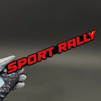 1PC SPORT RALLY 3D Acrylic Badge - Car Truck Emblem Fender Sticker