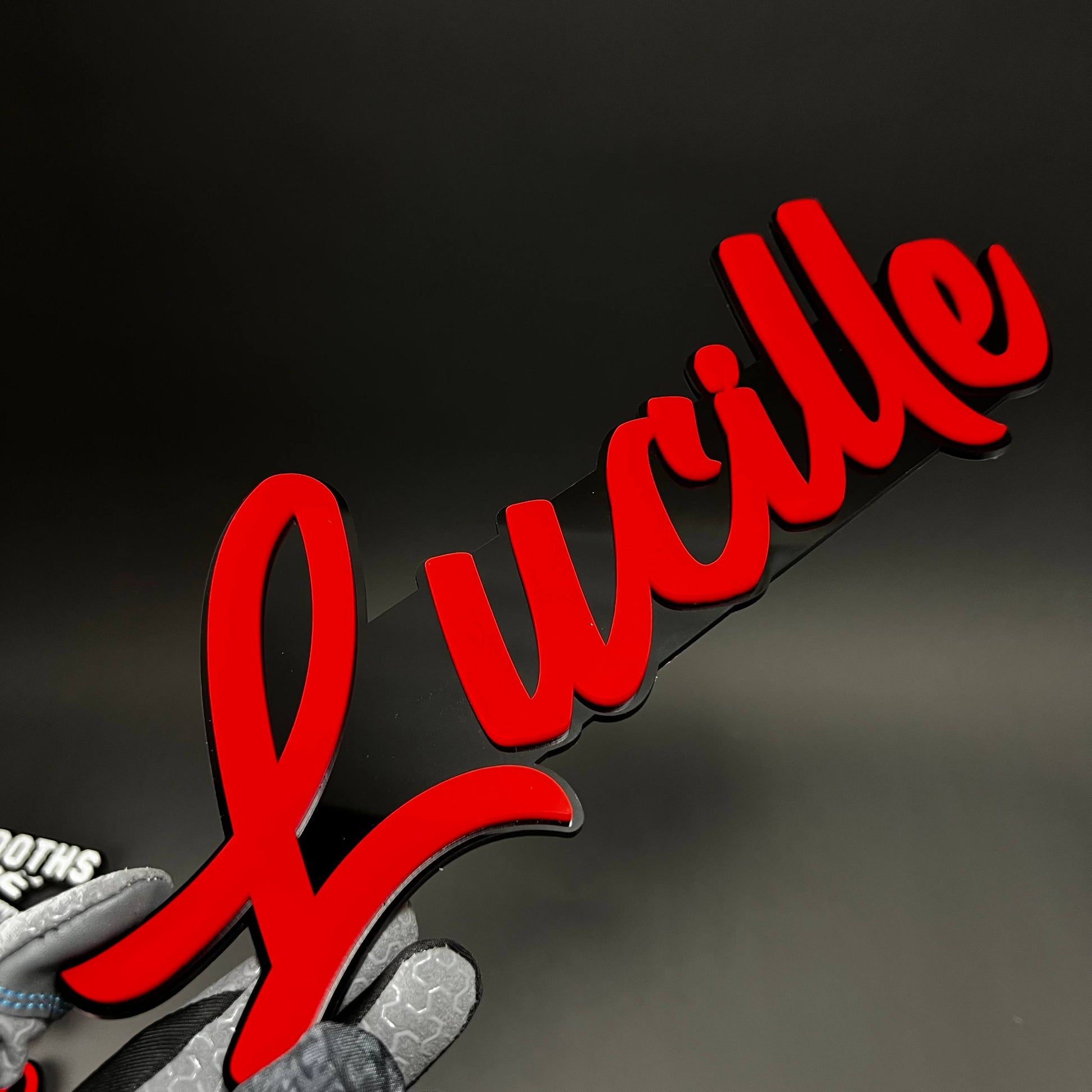 1PC Lucille 3D Acrylic Badge - Car Truck Emblem Fender Tailgate Trunk Sticker