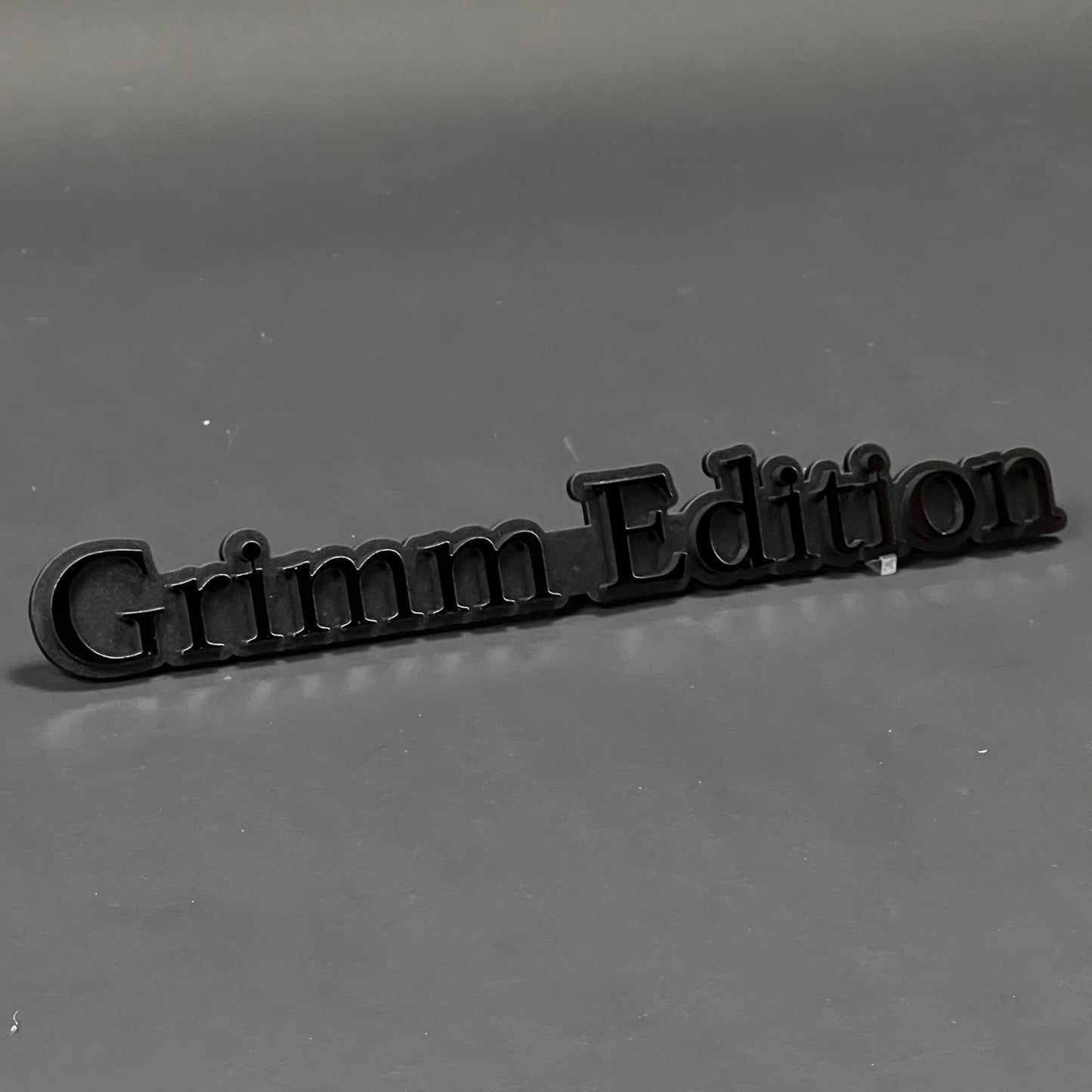 1PC Grimm Edition 3D Acrylic Badge - Car Truck Emblem Fender Sticker