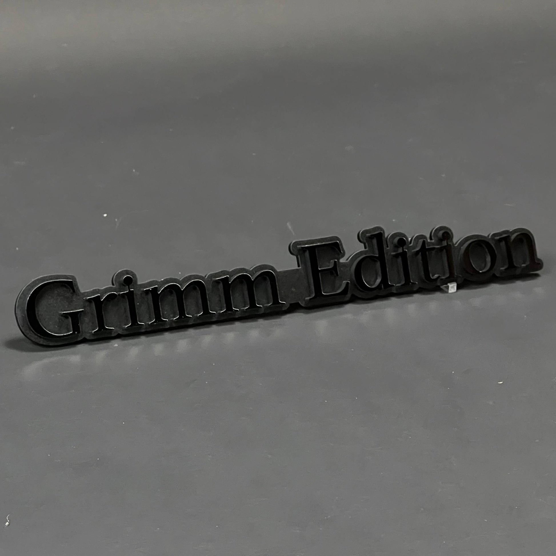 1PC Grimm Edition 3D Acrylic Badge - Car Truck Emblem Fender Sticker