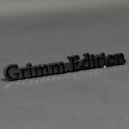 1PC Grimm Edition 3D Acrylic Badge - Car Truck Emblem Fender Sticker