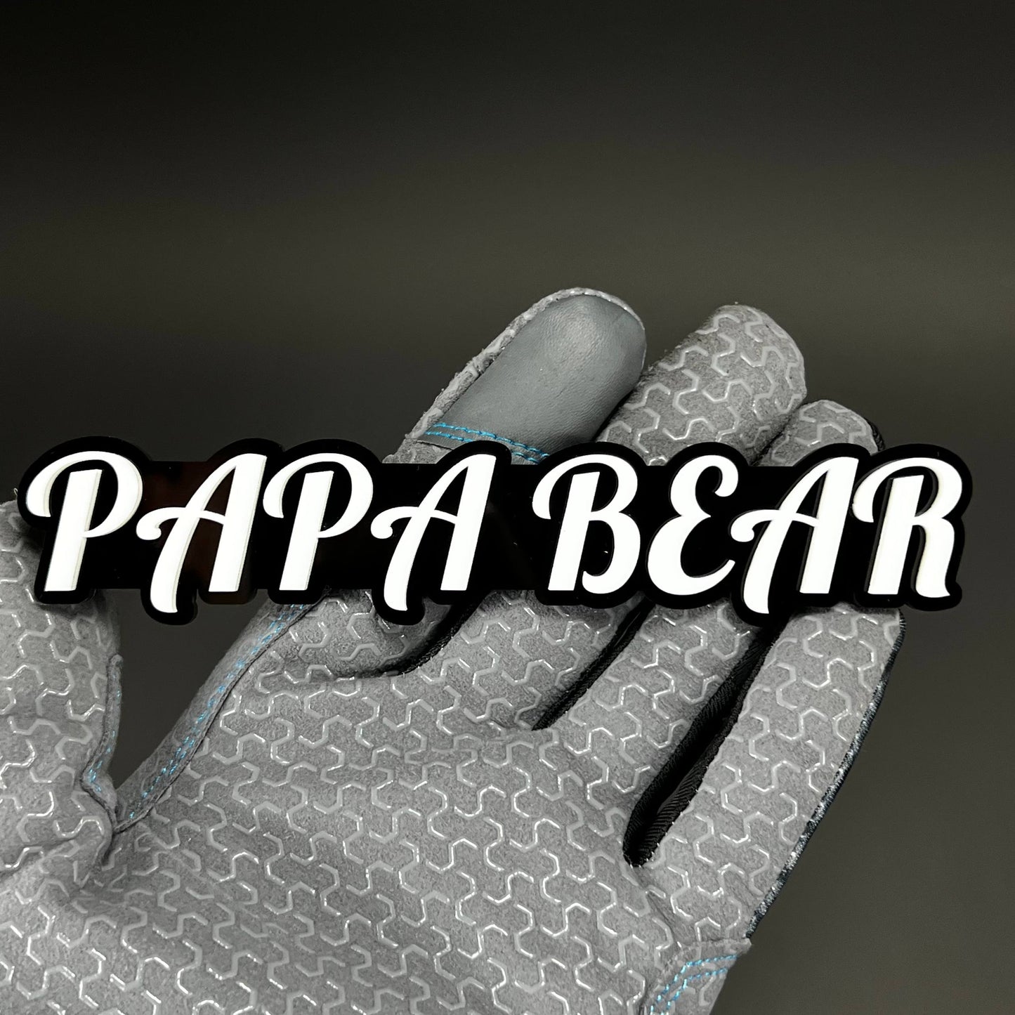 1PC PAPA BEAR 3D Acrylic Badge - Car Truck Emblem Fender Tailgate Trunk Sticker