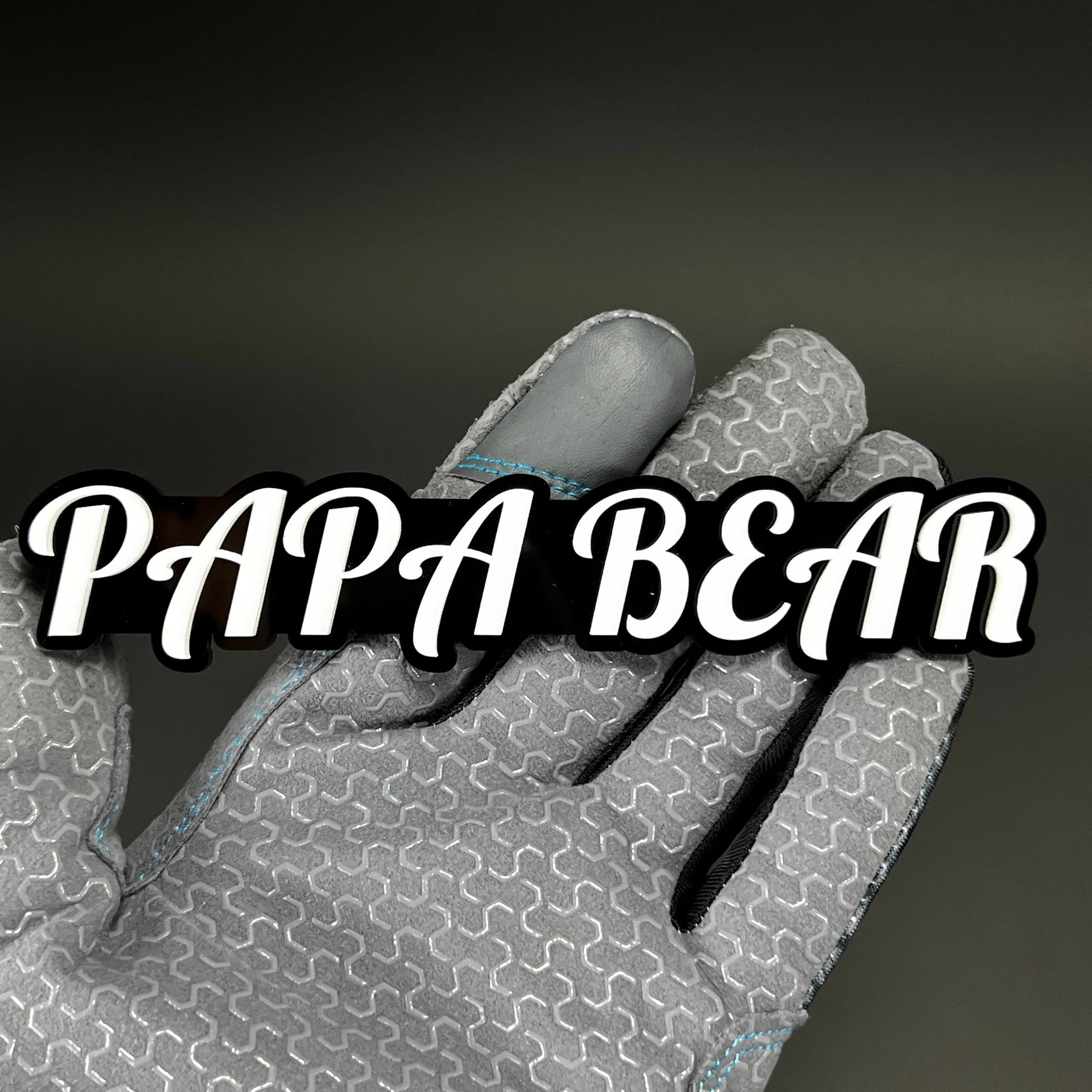 1PC PAPA BEAR 3D Acrylic Badge - Car Truck Emblem Fender Tailgate Trunk Sticker