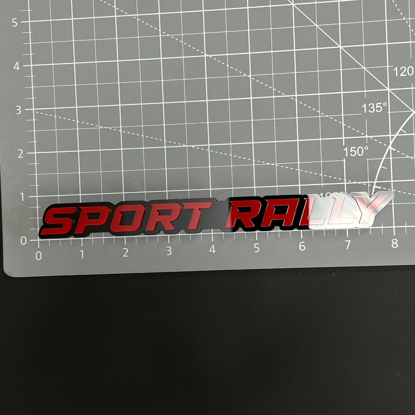 1PC SPORT RALLY 3D Acrylic Badge - Car Truck Emblem Fender Sticker