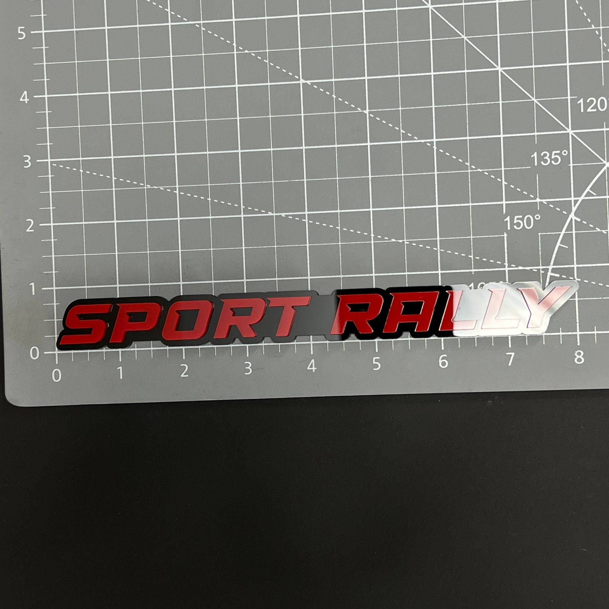 1PC SPORT RALLY 3D Acrylic Badge - Car Truck Emblem Fender Sticker